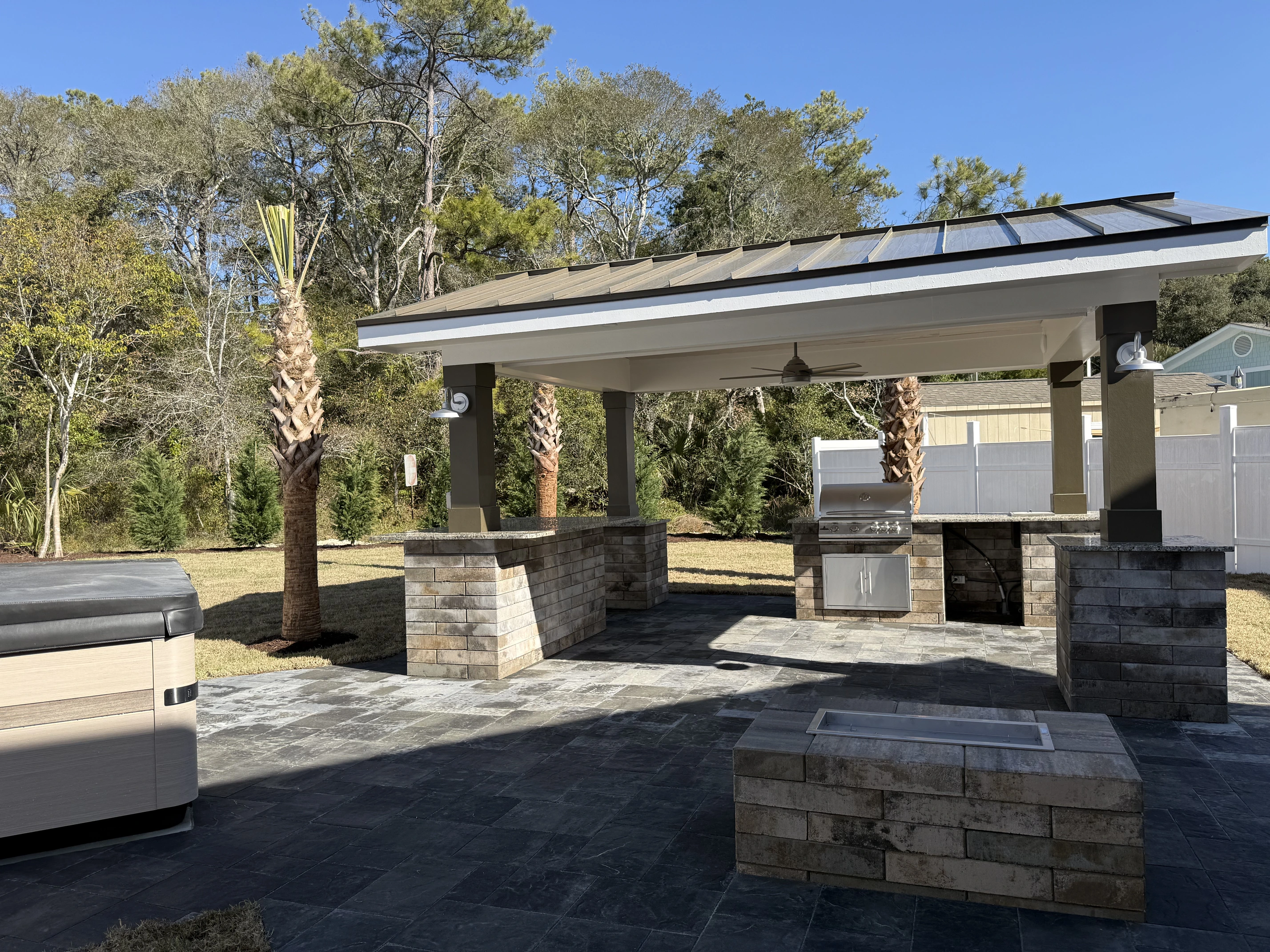 back yard,outdoor kitchen